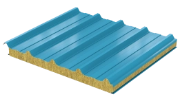 Сэндвич-панели с минеральной ватой для промышленных зданий