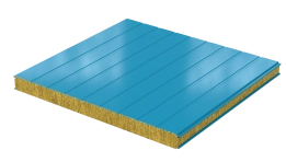 Сэндвич-панели с минеральной ватой повышенной огнестойкости