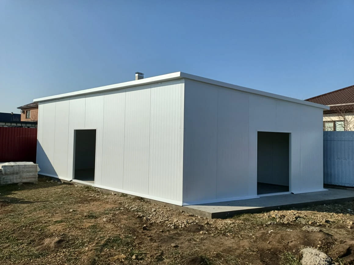 Сэндвич панели цена и монтаж бескаркасной камеры — работа компании «Меркор»