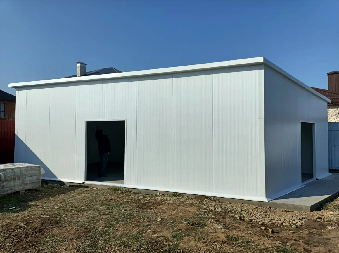 Бескаркасная камера из сэндвич-панелей — проект, выполненный компанией «Меркор»